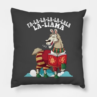 Christmas Singing Fa La Llama Carole Singer Pillow