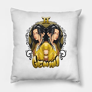 Zodiac Gemini Graffiti Style - Twins Cahracter Pillow