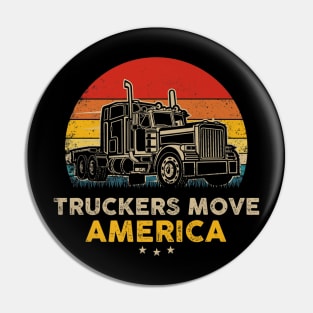 Truckers move america Pin