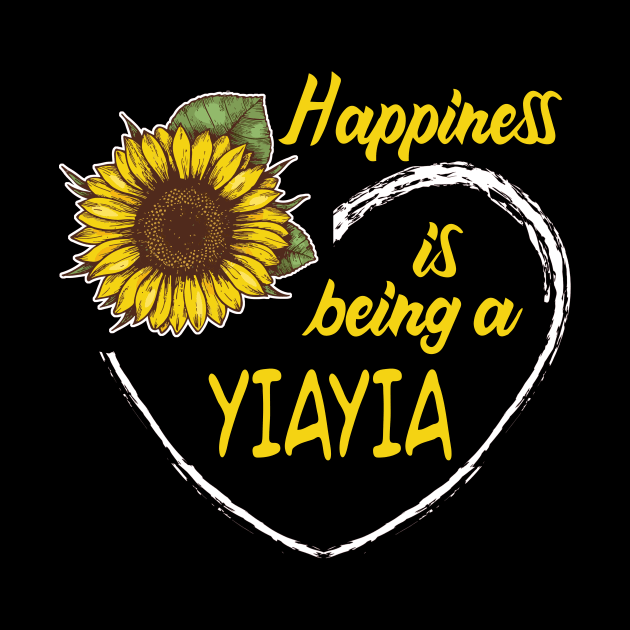 Happiness Is Being A Yiayia Sunflower Heart by mazurprop