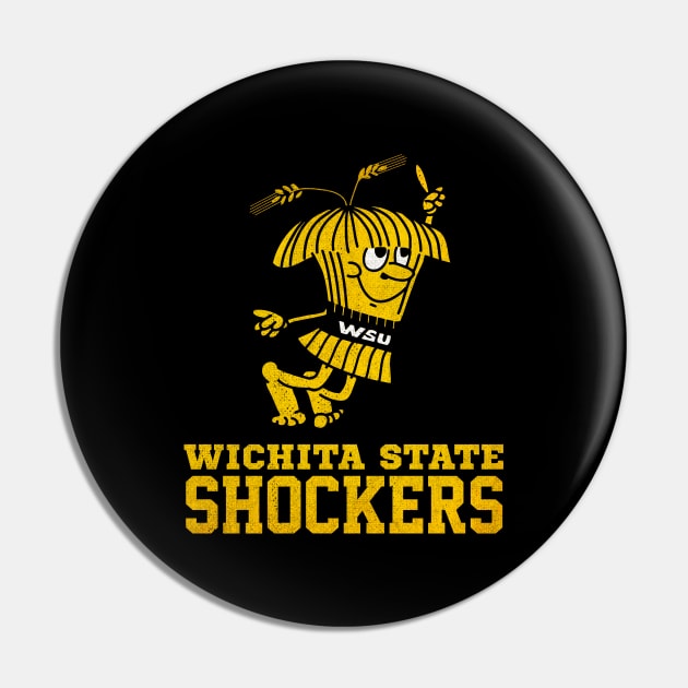 Retro Wichita State Shockers Logo Pin by tdilport