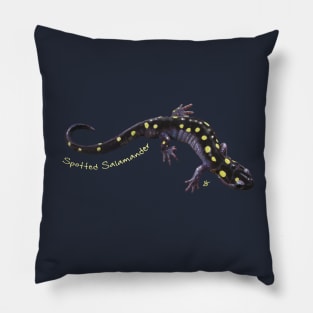 Spotted Salamander Meandering Pillow