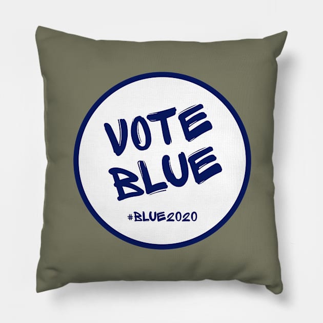 Vote Blue Pillow by nyah14