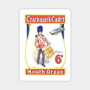 Vintage Mouth Organ Advertising Magnet