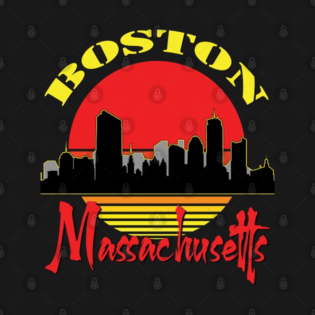 Boston Massacusetts by TeeText