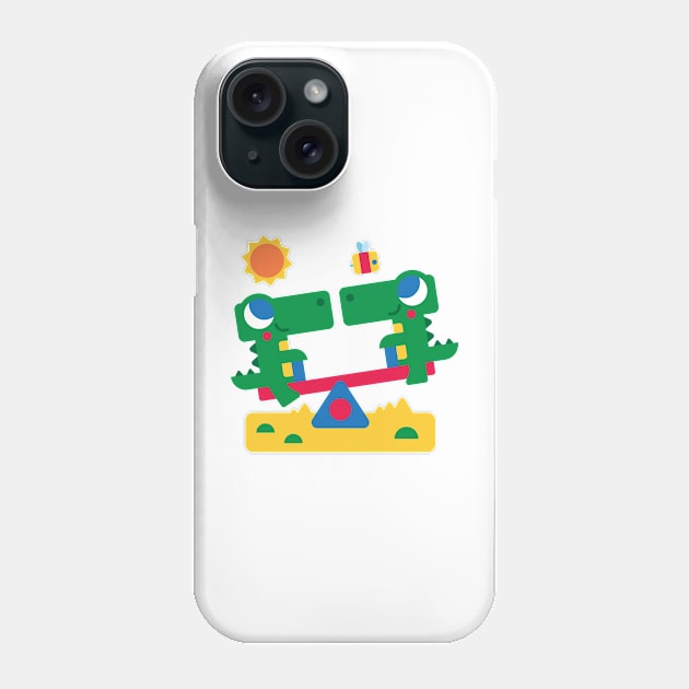 See-Saw You Later Alligator Phone Case by Drawson