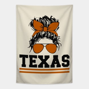 Texas - Messy Hair Bun & Sunglasses Tapestry