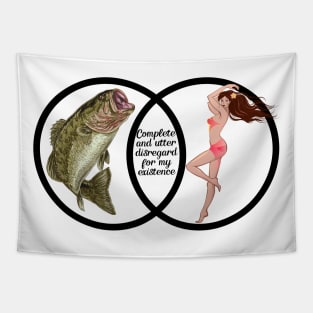 Fish Fear Me Women Fear Me Meme Tapestry