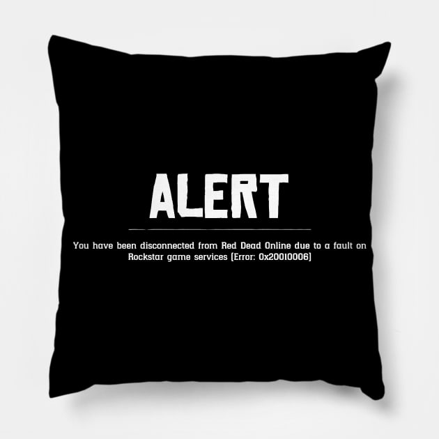 ALERT Disconnected Cowboy Pillow by ChrisShotFirst