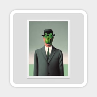 The Son of Man illustration in Rene Magrittees style Magnet