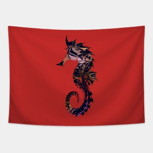 Art Seahorse, nautical tribal symbol print Tapestry