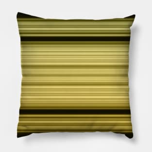 Abstract gold stripes on black Pillow