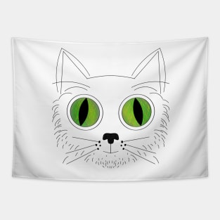 Big Eyed Cat V2 Tapestry