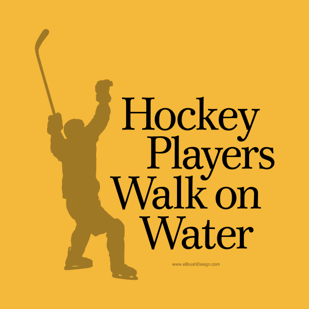 Hockey Players Walk On Water by eBrushDesign
