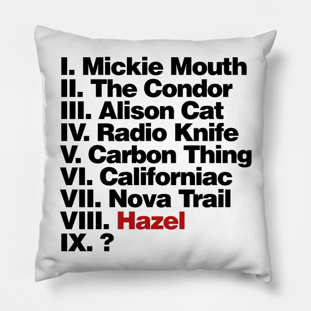 The Circle (Red Hazel) Pillow by Public Radio Alliance