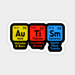 Autism periodic table Magnet