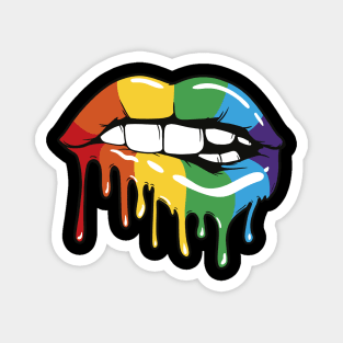 Rainbow Lips Magnet