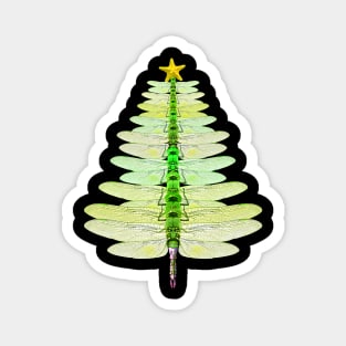 Merry Christmas Insect Lover Xmas Dragonfly Christmas Tree Magnet