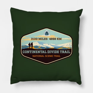 Continental Divide Trail - New Mexico Colorado Wyoming Idaho Montana - trail hiking badge Pillow