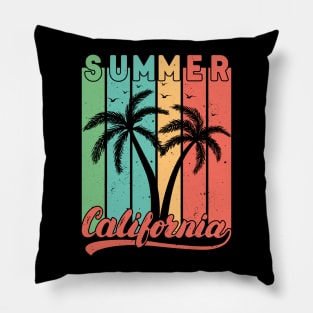 SUMMER California Retro Vintage Design Pillow