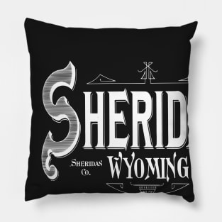 Vintage Sheridan, WY Pillow