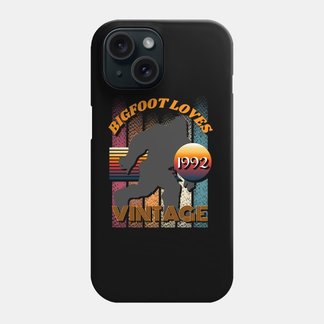 Bigfoot Loves Vintage 1992 Phone Case by Scovel Design Shop