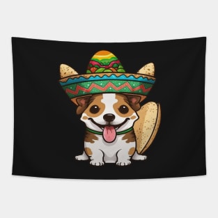 Eat Tacos Pet Dogs Tapestry