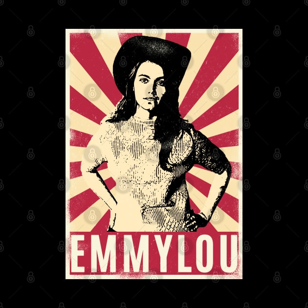 Retro Vintage Emmylou Harris by Play And Create