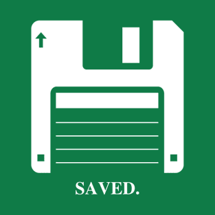 Floppy Disk "Saved" T-Shirt