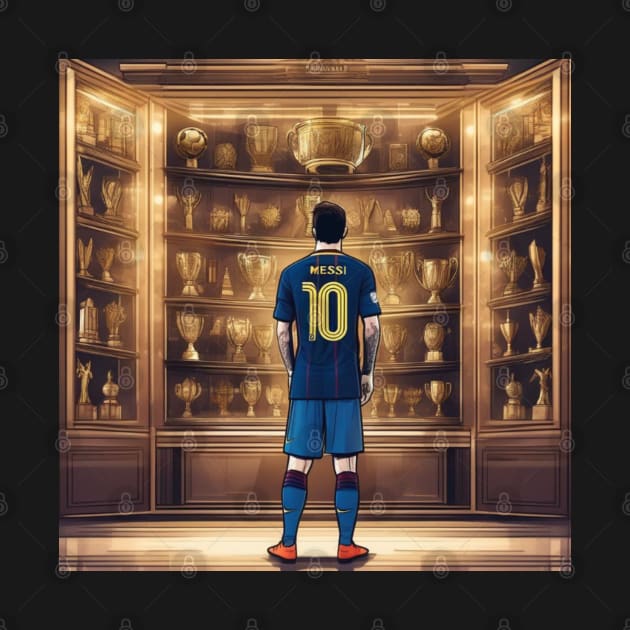 Messi Champion Trophy Cabinet Special Edition World Cup by The GOAT Store