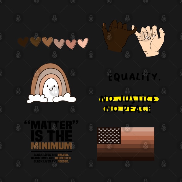 Black Owned Equality Stickers Pack by hfdcreatives