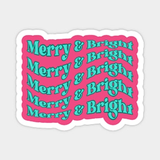 Merry & Bright Christmas Holidays Magnet