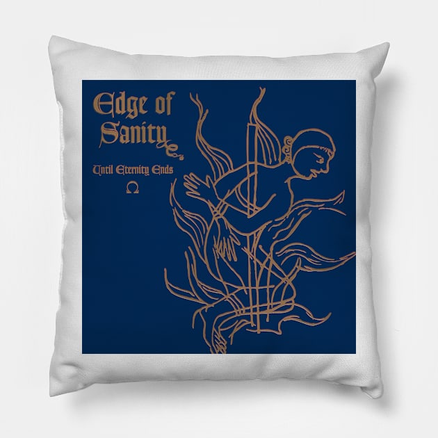 Edge Of Sanity Until Eternity Ends Album Cover Pillow by Summersg Randyx