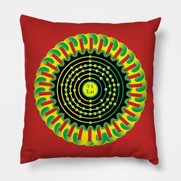 Lutetium Ornament Pillow by Storistir