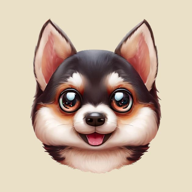 Pet-tacular Alaskan Klee Kai by Art By Mojo