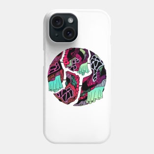 Blue Red Blend Circle of Connection Phone Case