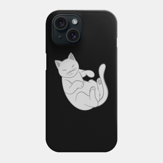 Russian Blue Cat Phone Case by Kelly Louise Art