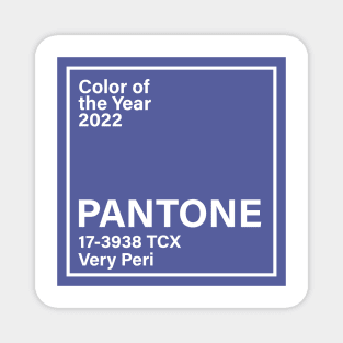 pantone 17-3938 TCX Very Peri, year 2022 Magnet