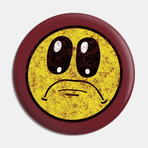 Vintage Sad Smiley Face Pin by Eric03091978