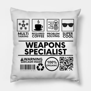 Weapons Specialist Pillow