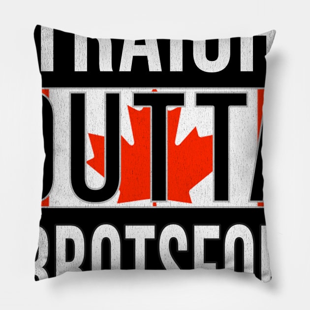 Straight Outta Abbotsford - Gift for Canadian From Abbotsford British Columbia Pillow by Country Flags