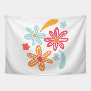 Colorful Flowers Tapestry