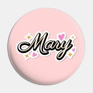 Mary name cute design Pin