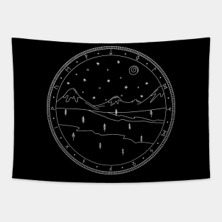 Scandinavian circle Tapestry