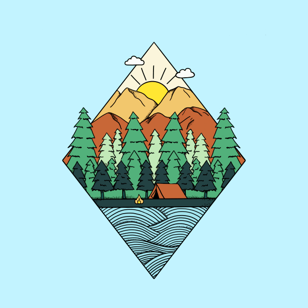 Mountains Diamond by coffeeman