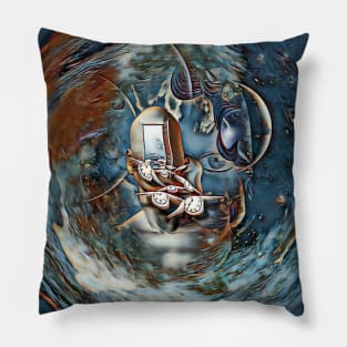 The Flow of Time Pillow