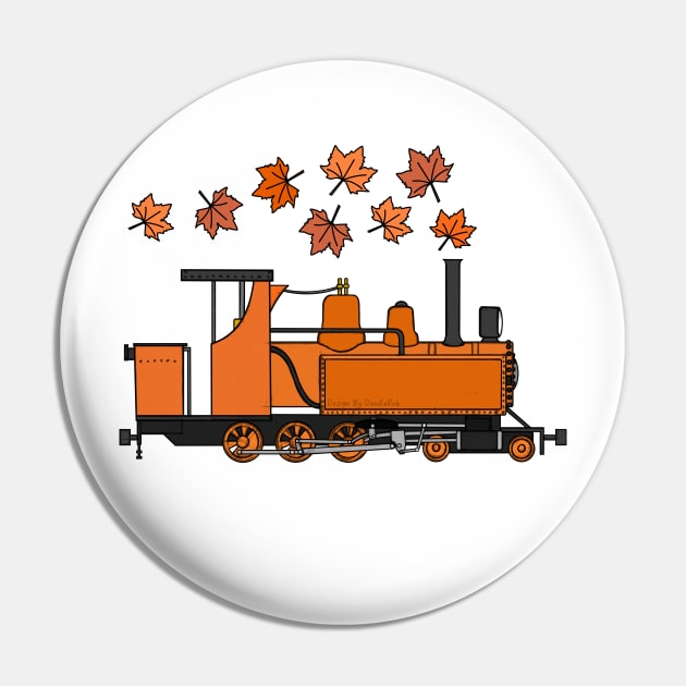 Fall Steam Train Autumn Thanksgiving Pin by doodlerob