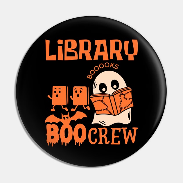 Library Boo Crew Halloween Pin by Myartstor 