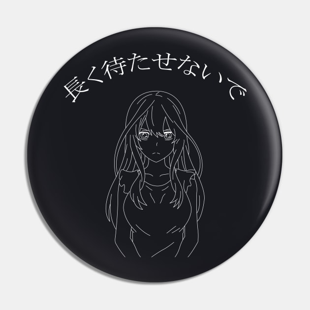 Anime Girl Pin by SanTees