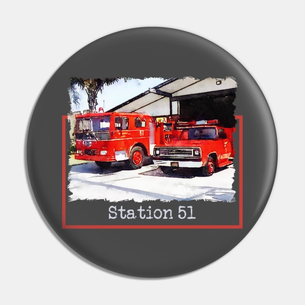 Station 51 Fire Department Pin by Neicey